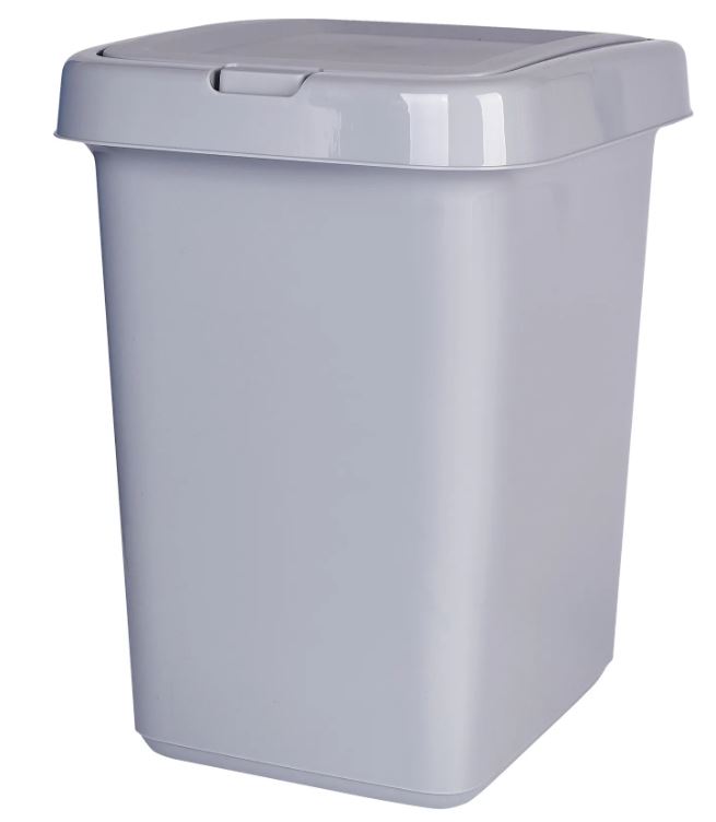 Контейнер для мусора Step 25 л с крышкой-клапаном, серый                            